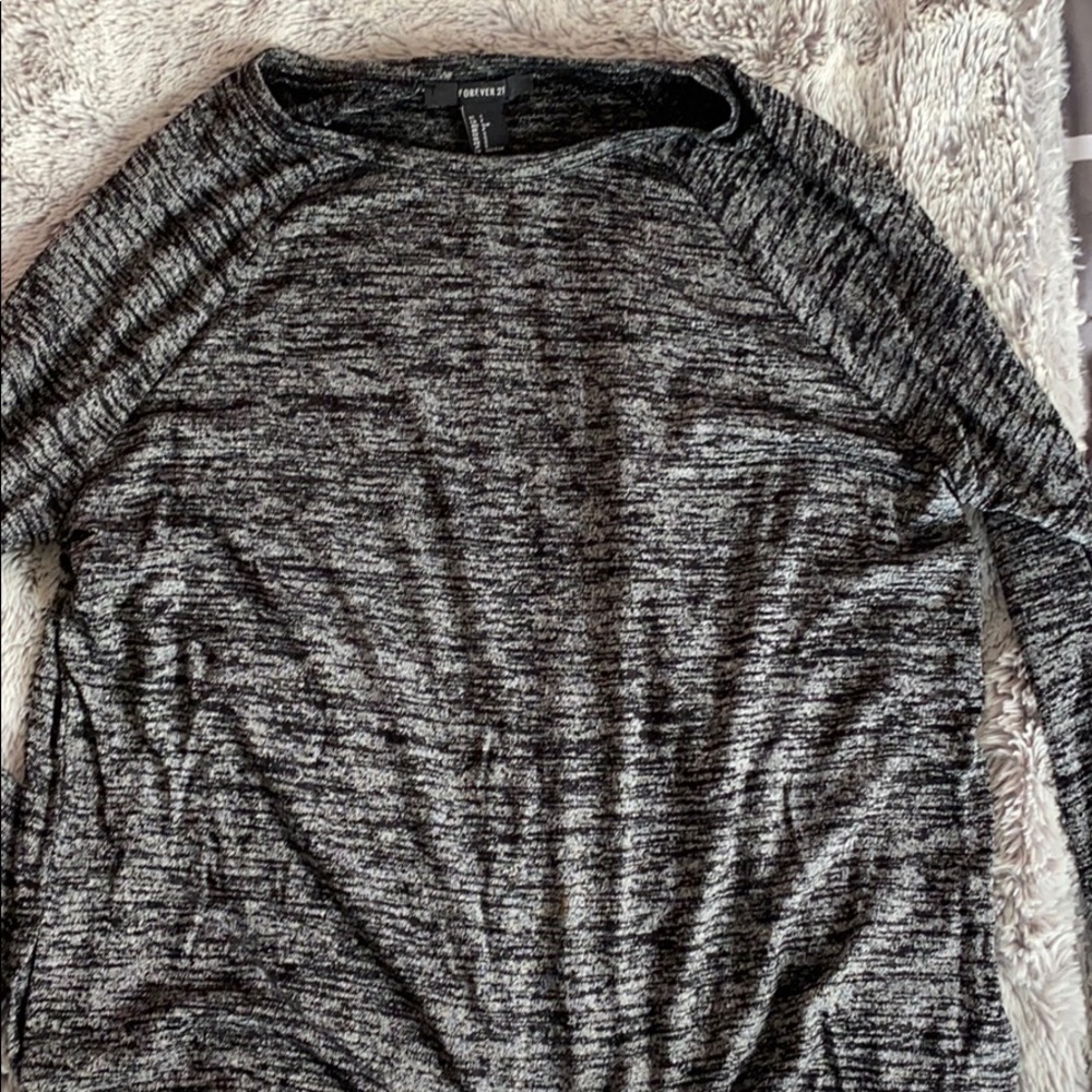 Forever 21 Black Long Sleeve Top